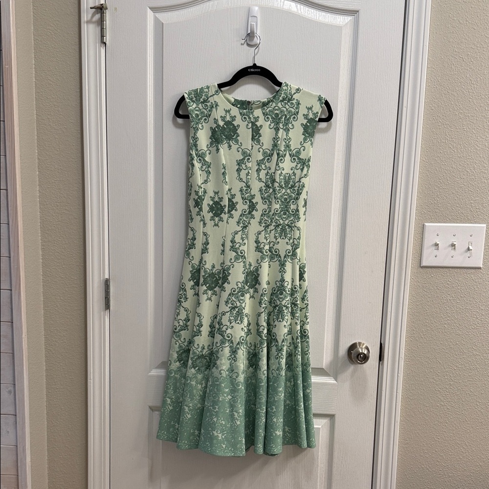 Julian Taylor Green Floral Dress